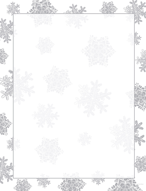 Icy Flakes Foil Letterhead 40CT