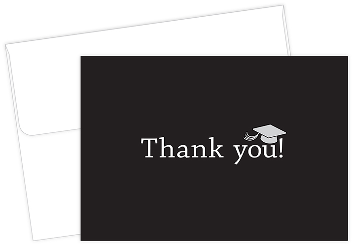 Classic Grad Thank You Notecard 50CT