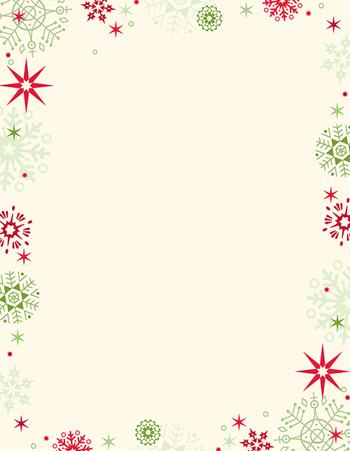 Red & Green Flakes Letterhead 80CT