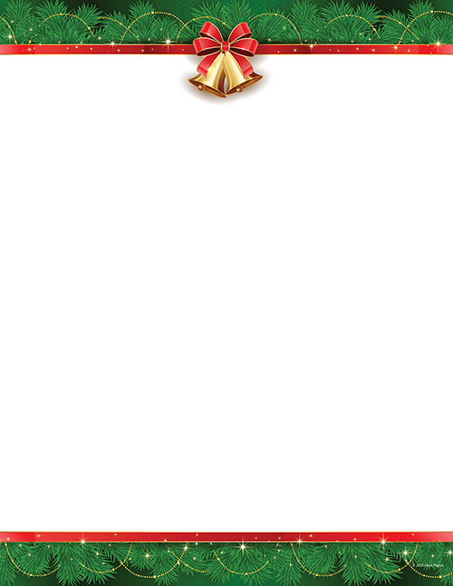 Holiday Bells Letterhead, 50 CT