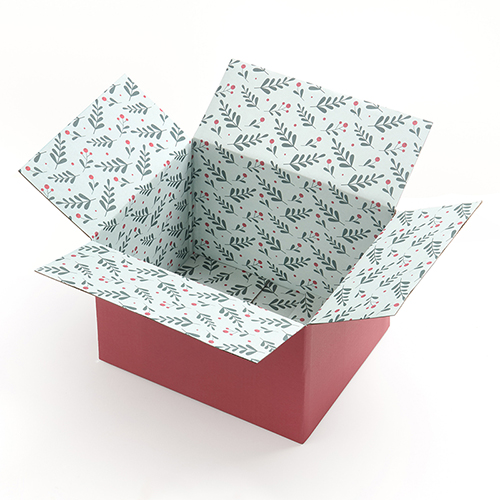 Christmas Floral Shipping Box 2 PK