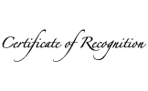 Clip Art - Certificate Of Recognition