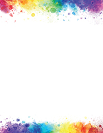 Rainbow Burst Letterhead, 50 CT