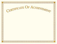 Achievement Certificate 15CT