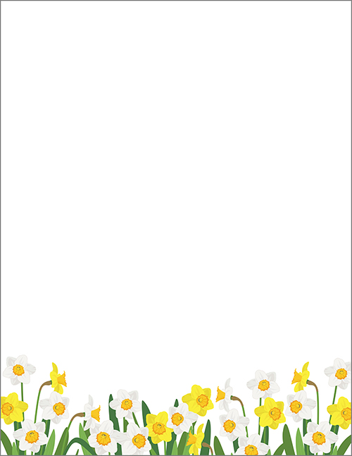 Daffodil Meadow Delight Letterhead, 50 CT