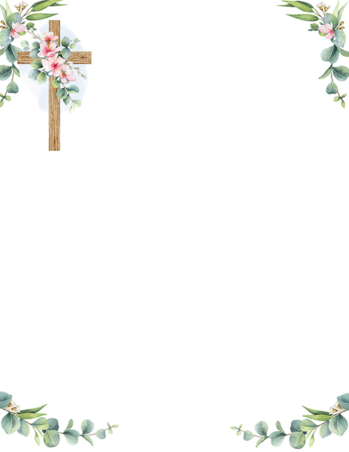 Floral Faith Elegance Letterhead, 50 CT