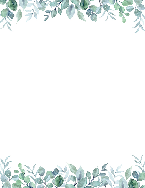 Elegant Eucalyptus Letterhead, 50 CT