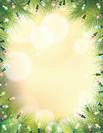 Christmas Lights Holiday Letterhead, 50 CT