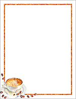 Latte Coffee Beans Letterhead, 50 CT