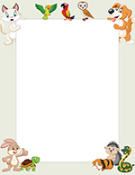 Whimsical Animal Pals Letterhead, 50 CT