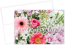 Bunch Of Flowers Thank You Notecard, 24CT